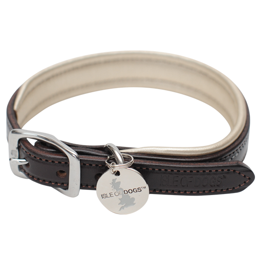 Leather Collar Gold