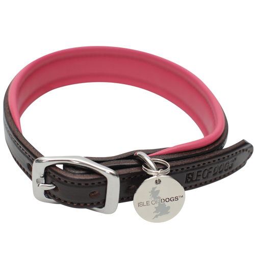 Leather Collar Pink